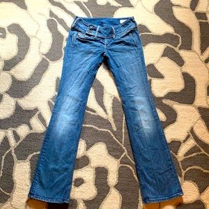 Diesel jeans super low rise flare